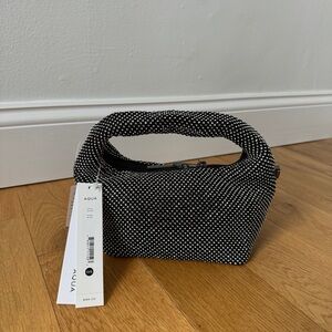 Aqua Studded Pouch Bag